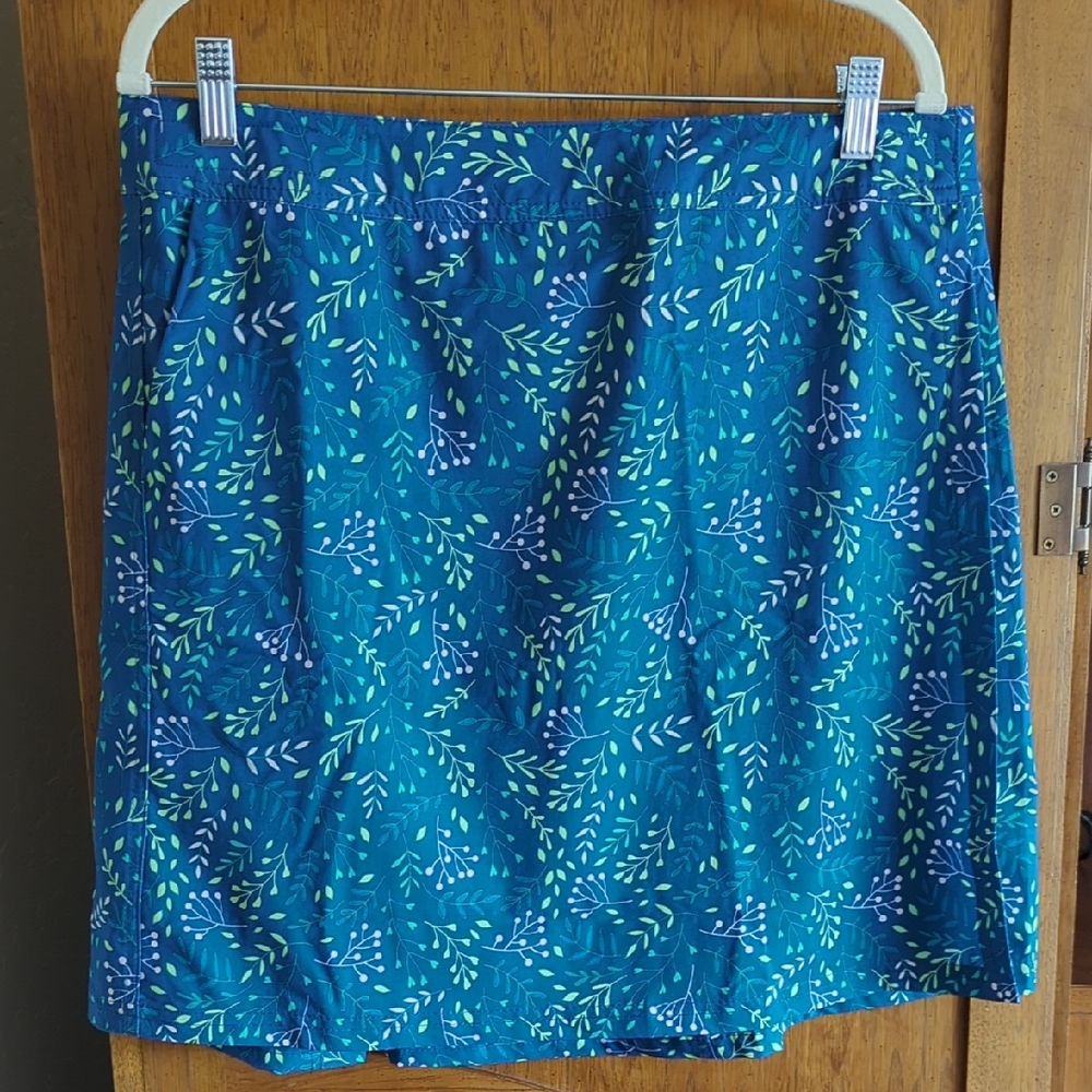 RipSkirt Leaves and Blossoms Wrap Skirt (Size L)
